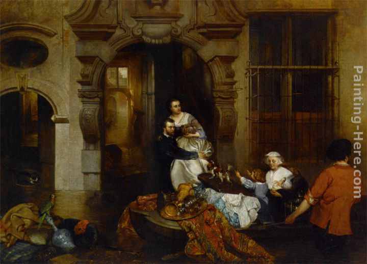 The Inundation painting - Hubertus van Hove The Inundation art painting